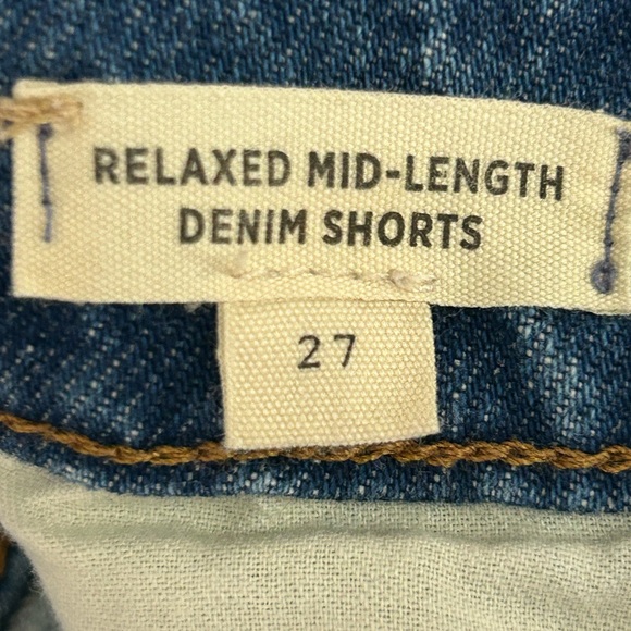 Madewell Relaxed Mid-Length Denim Women's Shorts 27 - Picture 5 of 9